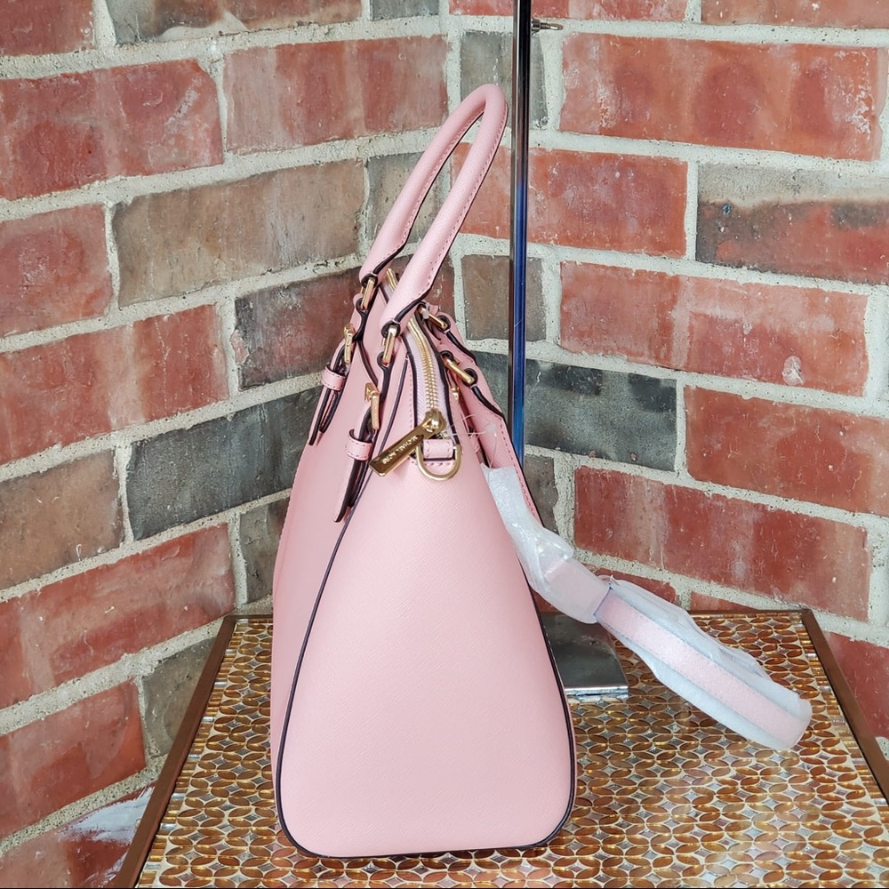 Michael Kors Large Pale Pink Ciara + Wallet NWT - Picture 6 of 8